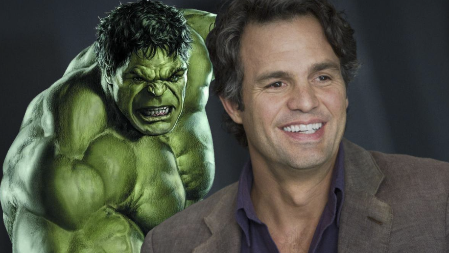 Karakter hulk di MCU dan Mark Rufallo ketika tersenyum